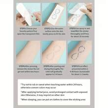 Tatuaje temporal de manga, pegatina de tatuaje de media manga personalizada con hierbas, tatuaje impermeable y de larga duración sin reflejo - Halloween - Ver 6