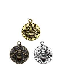 5pcs 24x20mm Bee Charms Pendant For DIY Jewelry Making Necklace Keychain Phone Chain Bracelet Making Accessories Handmade Craft Making Findings - Bee - View 3