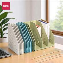 1pc A4/A5 Tri-Fold/Quad-Fold Adjustable Book Stand, Student Collapsible Bookshelf, Desktop Folding Rack, Gift For Students, Office Supplies, Suitable For Back To School Season - Multicolor - View 4