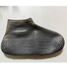 1双橡胶防水加厚防滑鞋套，便携式防水鞋套，鞋子保护套，雨鞋套，可重复使用的橡胶乳胶防护套，男女通用，户外雨雪泥泞靴套，全天候防滑装备，园艺鞋套，医院探视必备品 - 彩色 - 查看 12