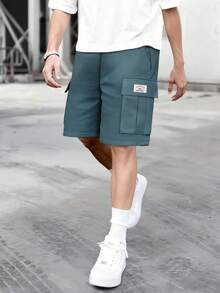3pcs/Set Teens' Cargo Shorts, Spring/Summer, Multi-Color, Functional Pockets, Casual Street Style Shorts Suitable For Daily Wear, Campus Activities, Outdoor Leisure - Multicolor - View 4