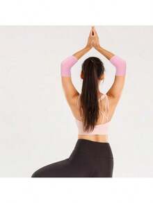 2pcs Elbow Moisturizing Sleeves, Elbow Gel Heel Socks, Elbow Pads, Suitable For SPA Moisturizing, Nourishing Dry Cracked Skin Care - Pink - View 6