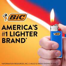 BIC Mini Lighter, Fashion Collection, Assorted Unique Designs, Pack Of 8 - 白色 - 查看 1