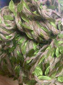 5m/10m Artificial Forest Vine Leaves Jute Rope DIY Decor Weaving Craft Creative Wax Rope Material, Artificial Vine Decor, Fake Plants, Weaving Hanging Wreath, Suitable For Home And Wedding Decoration, Green Fake Wisteria Vine, For Party Wall And Ceiling Decoration - Green - View 20