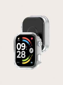 1pc Women/Men Plain PC Hollowed-Out Watch Protective Case Compatible With Watch 6 Scartch Proof / Quick Release Smartwatch Accessories - Watch 6 - View 4