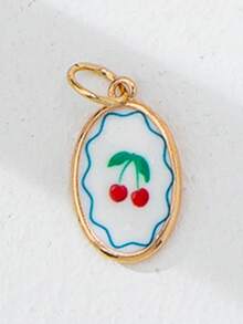 1 Pc Colorful DIY Jewelry Making Charms - Gold Plated Summer Themed DIY Craft Pendants For Necklace, Bracelets - Ocean Themed French Style Jewelry Making Charm & Basic Stainless Steel Chains - Multicolor - View 24