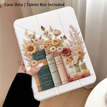 1个亚克力水晶平板电脑保护套，书本和花朵图案，可折叠支架，兼容三星A9/A9+/S9/S9FE/A11/A11+/S11/S10 FE/S10 FE+/S10 Lite，以及苹果A16 2025、Air 11/13、M3 2025、Mini 7 A17、Pro 2024、Air 11/13、M2 2024、Pro 11/13、M4 2024、Pro 12.9、7/8/9代，也兼容小米、荣耀和其他热门机型。 - 彩色 - 查看 3