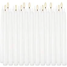 This Set Includes 24 Pcs Of 10-Inch Long Candle Sticks, Providing Elegant White, Orange And Pink Color Options. The Candles Are Designed For Reliable And Clean Burning, With Stable Flame And No Smoke Or Wax Dripping, Ensuring A Comfortable User Experience. With Classic Cone Shape, Each Candle Is 25.4 Cm (10 Inches) Tall And 2 Cm (0.8 Inches) In Diameter, Suitable For Most Standard Candle Holders. - 24Pcs - View 8