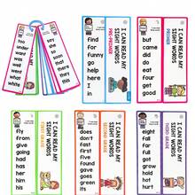 Lachilly 16 PIEZAS Tarjetas de aprendizaje de 220 palabras de uso frecuente, Tarjetas de vocabulario en inglés, Juguetes educativos de juegos cognitivos para niños, Materiales didácticos Montessori - Multicolor - Ver 2
