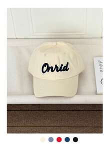 字母图案无结构棒球帽，美式街头风大号刺绣字母，软帽顶棒球帽，春夏款，适合小脸型，新款春季款，时尚百搭软帽顶棒球帽，夏季休闲复古遮阳帽，防晒网球帽 - Oniid字母 - 查看 14