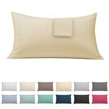 Ecommerc3 Pillowcase Pack Of 2, Cotton, 45x100 Cm, Flap Closure, Wide Variety Of Colors - 黃色 - 查看 2