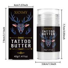 Xioimy 40克温和保湿纹身膏，富含维生素C、视黄醇和胶原蛋白，提供持久保湿，方便携带，采用天然成分制成，适合新纹身和日常纹身护理，滋养肌肤，持久保湿。 - 白色 - 查看 9