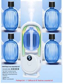 智能自动香薰机空气清新剂卫生间浴室香薰精油分配器加湿器净化喷雾器客厅卫生间除臭精油扩散器USB多模式LED数字显示屏家用壁挂式显示器办公室香氛 - 小型香薰機 - 查看 22