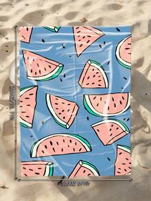 1 pieza Toalla de playa para niños con estampado de sandía azul, manta de playa extra grande de microfibra súper suave, toalla de baño súper absorbente, adecuada para viajes, piscina, buceo, surf, yoga, camping, disponible en varios tamaños, accesorio de playa - Multicolor - Ver 12