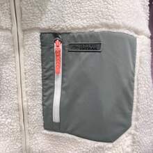 Skechers Women's New Warm & Comfortable Stand Collar Fleece Jacket, Cotton Padded - White - View 7