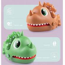 Funny Prank Toy: Triangular Dinosaur Bite Finger Toy, Big Mouth Crocodile Dinosaur Toy, Interactive Toy For Children, Triangular Dinosaur Prank Toy - Multicolor - View 7