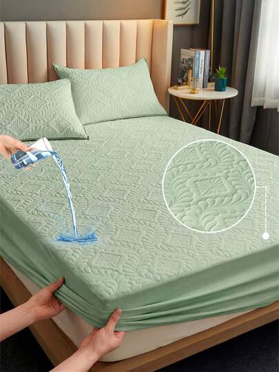 1pc Fitted Sheet, Bedding, Mattress Protector, Bed Cover, Phoenix Tail Flower Fitted Sheet, Bed Sheet, Cozy Home Textile, Breathable And Anti-Pilling Mattress Protector, Solid Color Bed Cover, Bedroom Decoration, Decorative Bedspread Bed Cover For Bedroom Dorm, Fits For All Size Beds - Twin, Full, Queen, King, Suitable For All Seasons, Machine Washable, Pillow And Pillowcase Not Included, Spring And Summer Decor, Room Decor