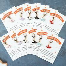 6pcs/12pcs Mini Airplane Keychain Set, Encouraging Gift For Teachers, Bag Charm, Key Chain Pendant, Travel Party Keychain Set - Multicolor - View 4