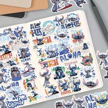 Disney 50 miếng dán Stitch sáng tạo, chống thấm nước, hình hoạt hình, thích hợp dán lên bình nước, máy tính xách tay, cản xe, điện thoại, máy tính để bàn, tường, ván trượt, đàn guitar, tủ lạnh, máy tính bảng, sổ lưu niệm, ốp điện thoại, trang trí nhà cửa, tiệc sinh nhật, ngày lễ và các dịp quà tặng khác. - 50pcs - Xem 6