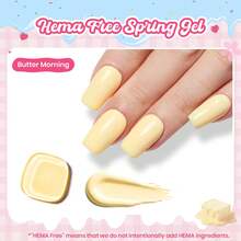 Beetles Pink Gel Polish - Strawberry Milk Light Pink Pastel Nail Polish, Same Color Same Bottle, Long Lasting Soak Off UV LED Nail Art, Spring Manicure Salon Gifts For Her - 奶油早晨 - 查看 2