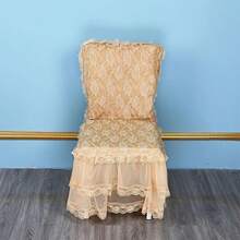 New Princess Style Minimalist Chair Cover, Lace Chair Pad, Lace Chair Slipcover - Multicolor - View 9
