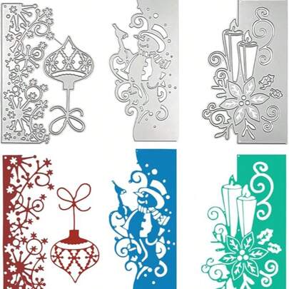 Metal Cutting Dies For Card Making, Suitable For Scrapbooking, Snowflake Templates And Other DIY Christmas Decorations, Covering Paper Art, Embossing And Holiday Decoration Applications