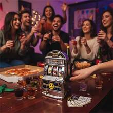 派对必备！单臂老虎机饮酒游戏玩具——拉动拉杆，体验刺激的惩罚挑战！ - 彩色 - 查看 2