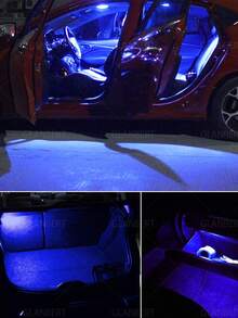 GLANBERT 2pcs/Set 42mm 8 LED Car Interior Light C5W 239 Dome Light Bulb, Blue/White/Red, Auto Accessories - Double-pointed 8LED - View 9