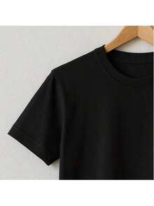 Set Of 3 Men's 100% Cotton T-Shirts - Basic, Lightweight And Cool T-Shirts For Summer And Everyday Wear - Trắng/Đen/Xanh hải quân - Xem 7