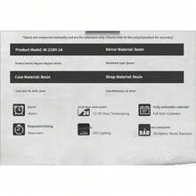 Casio Retro Square Digital Watch 50M Waterproof LED Light Alarm Stopwatch Multifunctional Student Sports Wristwatch - one-size - View 7