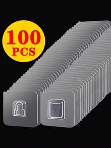 1-50 chiếc móc dán tường hai mặt, móc dán chắc chắn, trong suốt, không để lại dấu vết, dùng cho nhà bếp, phòng ngủ, giá để đồ trên tường. - Nhiều màu - Xem 2