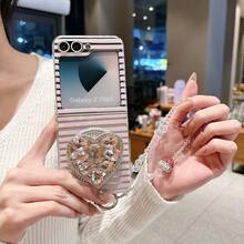 1pc Women's Phone Case, Protective Cover, Foldable Phone Case, Magnetic Phone Case, Bling Phone Case, Compatible With Samsung Galaxy Z Flip 7, Compatible With Galaxy Z Flip 6/Galaxy Z Flip 5/Galaxy Z Flip 7FE, Fashionable Cover Made Of High-Quality Material, Perfect For Gifting Or Personal Use, Compatible With Huawei Foldable Phone Cases Pura X, Nova FLIP'S, P50, Pocket2 - Multicolor - View 6