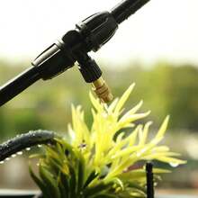 Adjustable Mist Nozzle Sprinkler Head, Greenhouse Garden Lawn Cooling Watering System - C - View 6