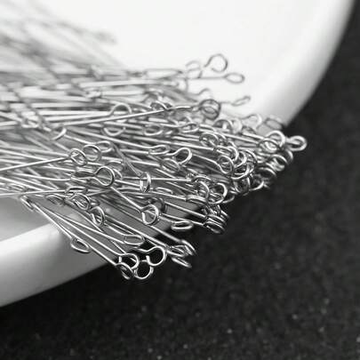 200件耳环配件，不锈钢吊坠珠，珠宝制作材料，手工串珠DIY材料