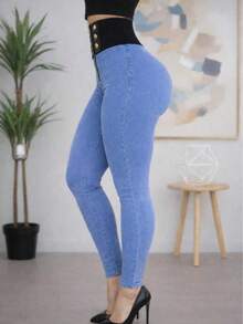 Women Jeans - Azul Mezclilla - View 4