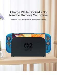 2pcs/Set Protective Case For Nintendo Switch 2 (2025) - 2pcs Detachable Controller Shells + 1pc Console Shell, Anti-Fall, Anti-Explosion, Anti-Scratch, Anti-Sweat, Enhance Gaming Experience - View 3