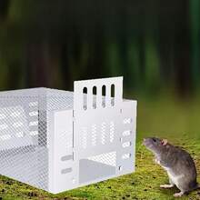 Automatic Mouse Trap! Iron Mouse Trap, Fully Automatic Mouse Catcher, Reusable Humane Mouse Trap For Indoor And Outdoor, For Pets And Family. Automatic Spring Door, Anti-Escape Net, Portable Outdoor Mouse Trap - A - View 11