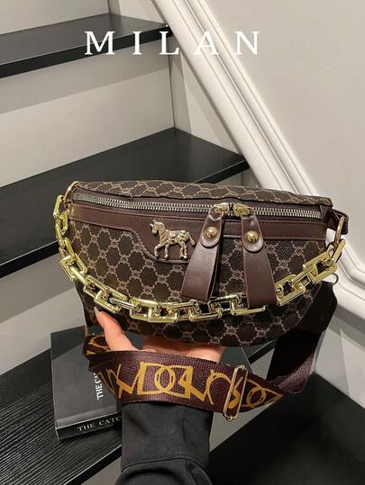 2026新款时尚高品质链条胸包、腰包、独特肩带斜挎包，女士必备