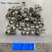 50/100pcs/Pack 3-10mm 4 Claw Cone Spike Rivets Studs Spots Nailhead Punk Rock DIY Leather Craft For Clothing Bag Shoes Parts Decoration - A - View 67