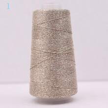 Shiny Gold & Silver Hollow Yarn Crochet Thread, Handmade DIY Doll Hair Embroidery Lace Edging Knitting Yarn - Multicolor - View 23
