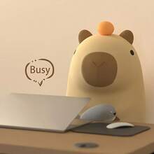 1pc Rechargeable Silicone Nursing Night Light With Adjustable Brightness And Touch Control, Suitable For Various Rooms - Animal Theme, Plastic Material, Tabletop Placement, Includes USB Charging Cable - Multi-color light - View 4