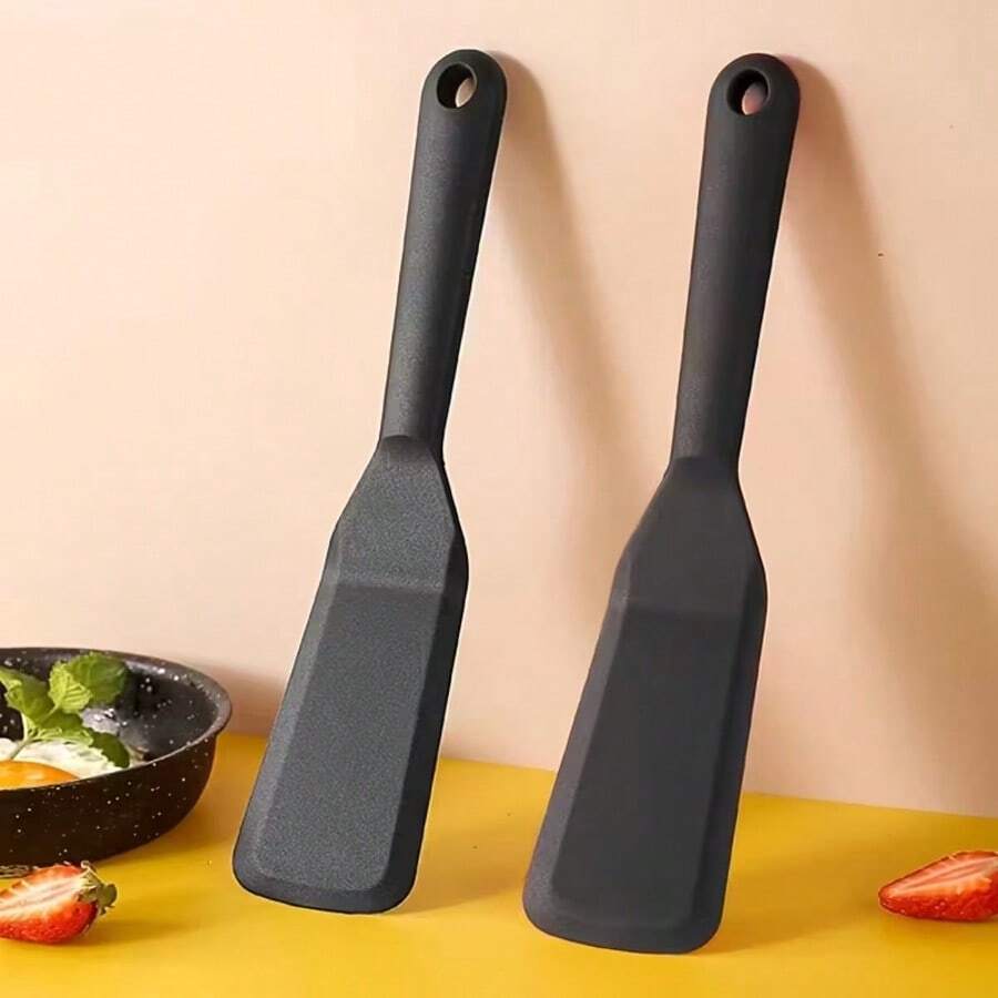 Silicone Baking Spatula With Flat Bottom Design, Suitable For Cooking Cookies, Baking, Mini Non-Stick Pans, Frying Eggs, Pancakes, Mini Food Pots, Small Frying Pans - Multicolor - View 1