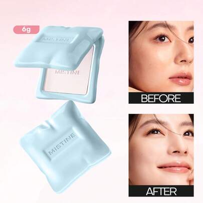 MISTINE 柔焦哑光蜜粉 01 6g 持久控油提亮遮瑕补妆防水防汗舒适贴合