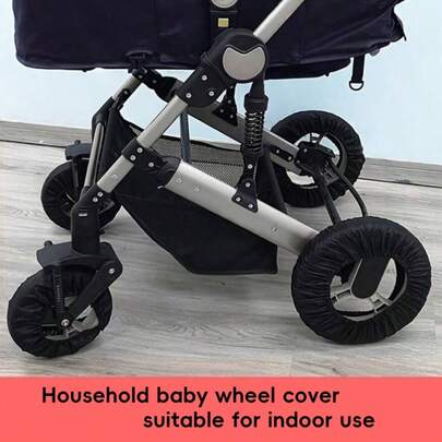 zootime ベビーカー用ホイールカバー 2個入り、新生児用ベビーカー用、雨の日や室内使用に (サイズ確認必須、汎用ではありません)