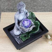 Statue Sculpture Desktop Flowing Fountain Waterfall, Suitable For Home And Office Decoration, Suitable For Living Rooms, Bedrooms, Desks - Peaceful Zen Garden Decoration, Halloween, Christmas,, Mother's Day, Valentine's Day Holiday Gifts - JZ031 - View 7