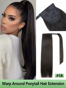 Tóc giả đuôi ngựa 13 lớp thoáng khí, thiết kế lưới hoa hồng, làm từ tóc thật, kèm 3 kẹp, mềm mại và bóng mượt, dễ đeo và tháo, thoải mái và bền lâu. - Nhiều màu - Xem 19