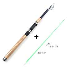 6.73ft - 11.4ft Telescopic Fishing Rod, EVA Handle, M Power - Black - View 9