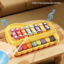 Children's Educational 8-Note Hand Knock Piano, Simulated Musical Keyboard Instrument Toy For Beginners To Cultivate Musical Sense, Suitable For Boys And Girls As Early Education Toy Gift, Birthday Gift - Multicolor - View 11