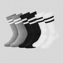 Kit 3 Pares de Meia em Algodão Masculina Cano Alto Nova Era COD 3110 - Multicolorido - Visão 5
