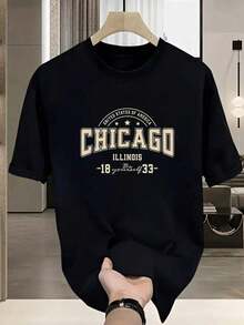 Camisetas de talla para hombre NDPN - Negro - Ver 2